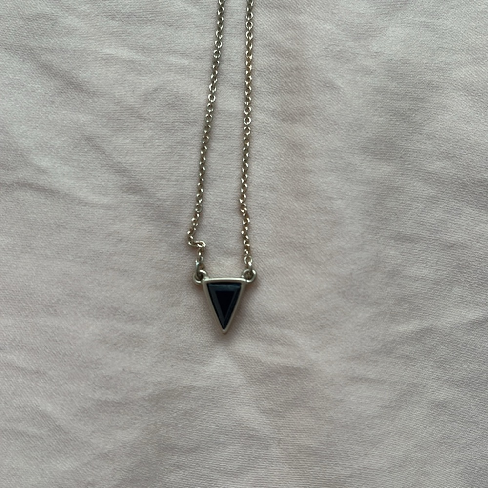 ANN TAYLOR LOFT Gold Triangle Necklace